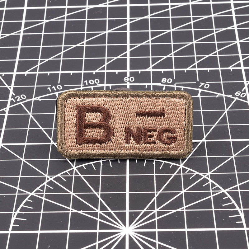 Blood type patches
