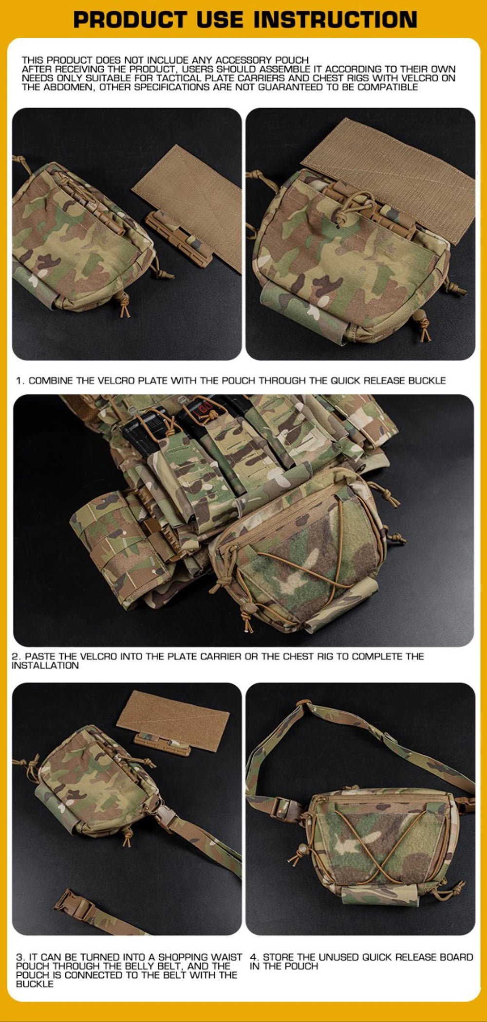 Dangler Drop Pouch Quick Release