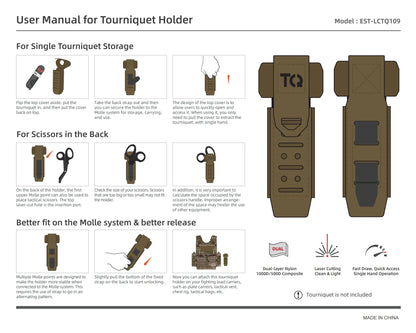 Tourniquet & Trauma Medical Shear MOLLE Pouch