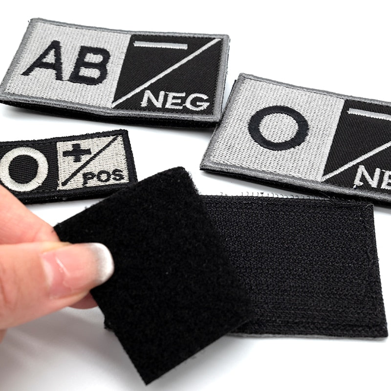 Blood type patches